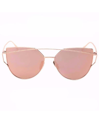 Gold Pink Cat eye Sunglasse